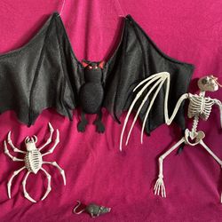 Halloween Prop decor Party Skeleton Bat