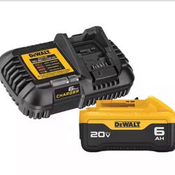 20-Volt MAX Lithium-Ion 6.0 Ah Battery Pack and Charger Kit