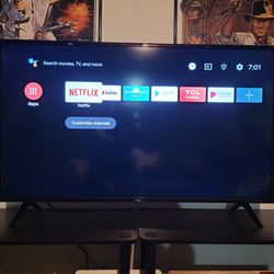 TCL 40" LCD TV with Google TV