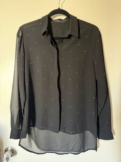 Pepe Jeans London Sheer Black Blouse – XS