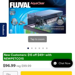 Fluval AquaClear 110/500 Aquarium Power Filter