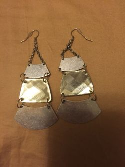 Silver Dangling Earrings
