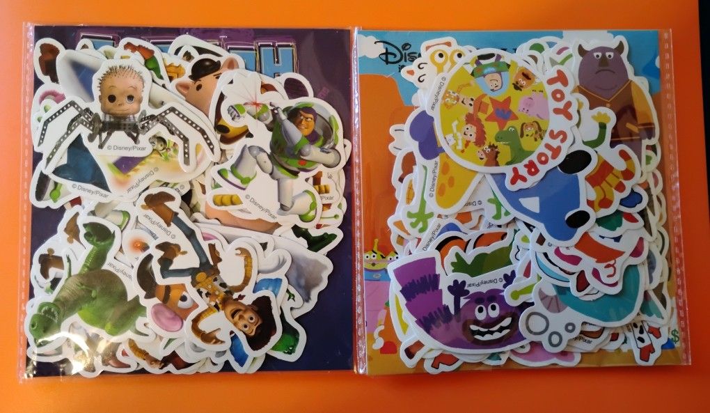 Disney Pixar Toy Story Stickers lot of 2 Packs