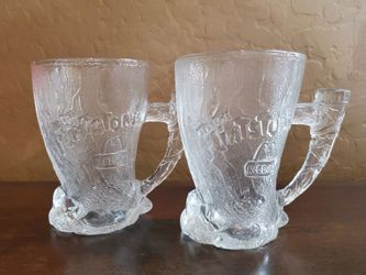 1993 The Flintstones Collectible McDonald's, Mammoth RocDonald's Mug x 2