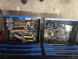 Tools and box