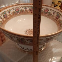 Furnival Gigantic Punch bowl. Circa 1890's- England.