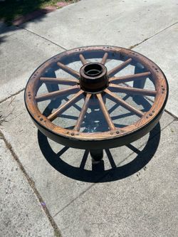 Vintage coffee table with glass3/8” thick