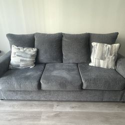 Gently Used Gray Sofa Couch