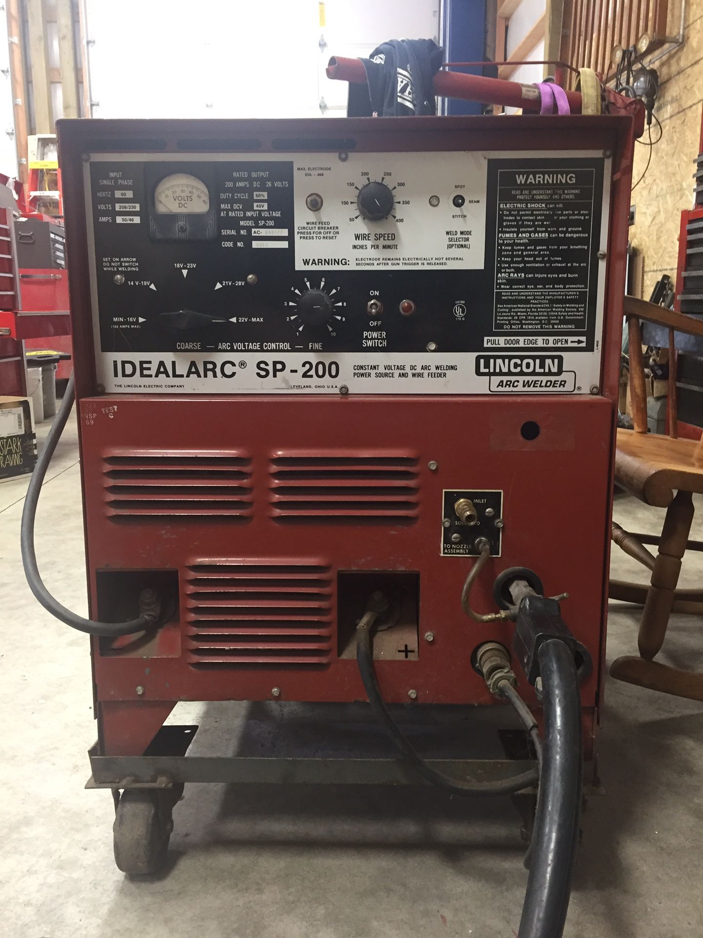 Lincoln SP-200 Wire feed welder