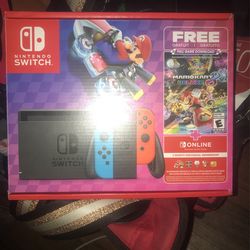 Nintendo Switch With Mario Kart 8