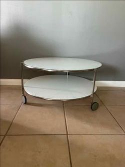 Glass IKEA coffee table