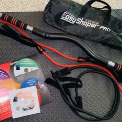 Easy Shaper Pro Tony Little Exercise Kit Resistance Bands DVDs Bar Storage  Bag for Sale in Houston, TX - OfferUp