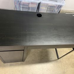 IKEA MICKE Desk - Black-Brown