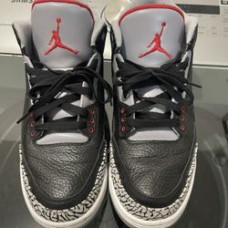 Jordan Retro 3 Black Cement Sz 12 “beaters”