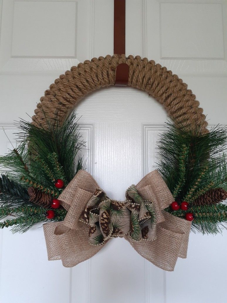 18"  Weaved Nautical Rope Wreaths/ Christmas/Holiday / Handmade