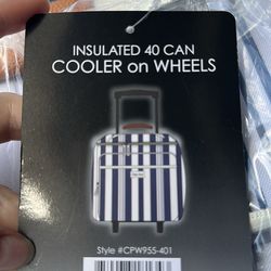 New insulated cooler on wheels polar pack summer park