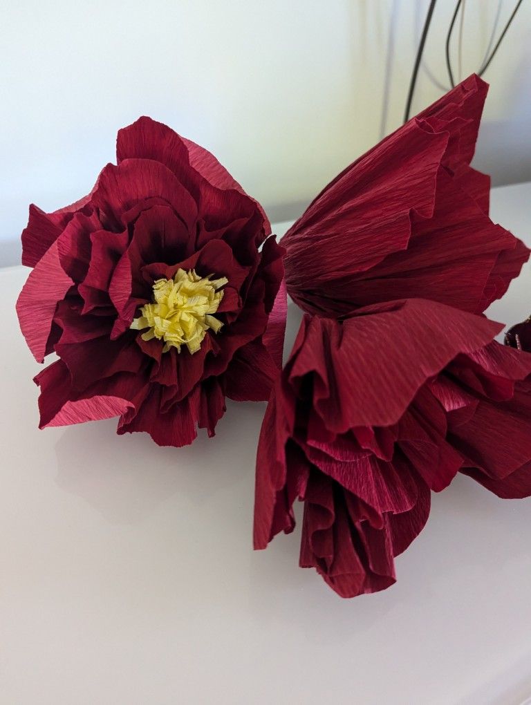 Red Paper Flowers