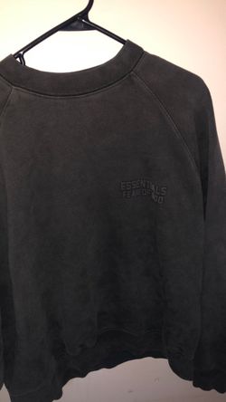 Dark Grey Essentials Fear of God crewneck, Size:Medium