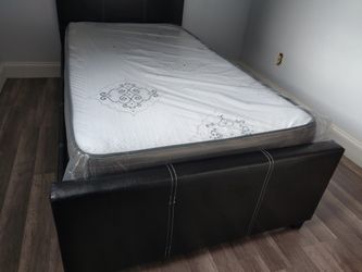 Twin bed with mattress everything new in the box