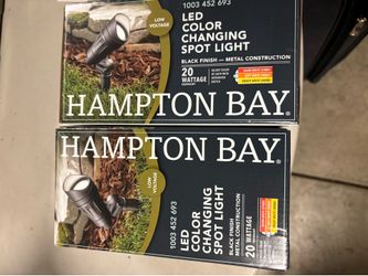 Hampton Bay LED Color Changing Spot Light (Set of 2)
