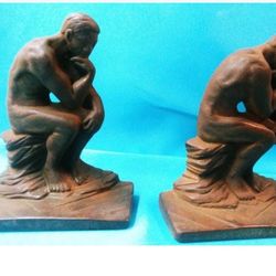 Thinker Bookend vintage Bookends door stop