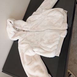 Daisy May Zip Jacket Long Sleeve Reversible (Small), Beige/Cream