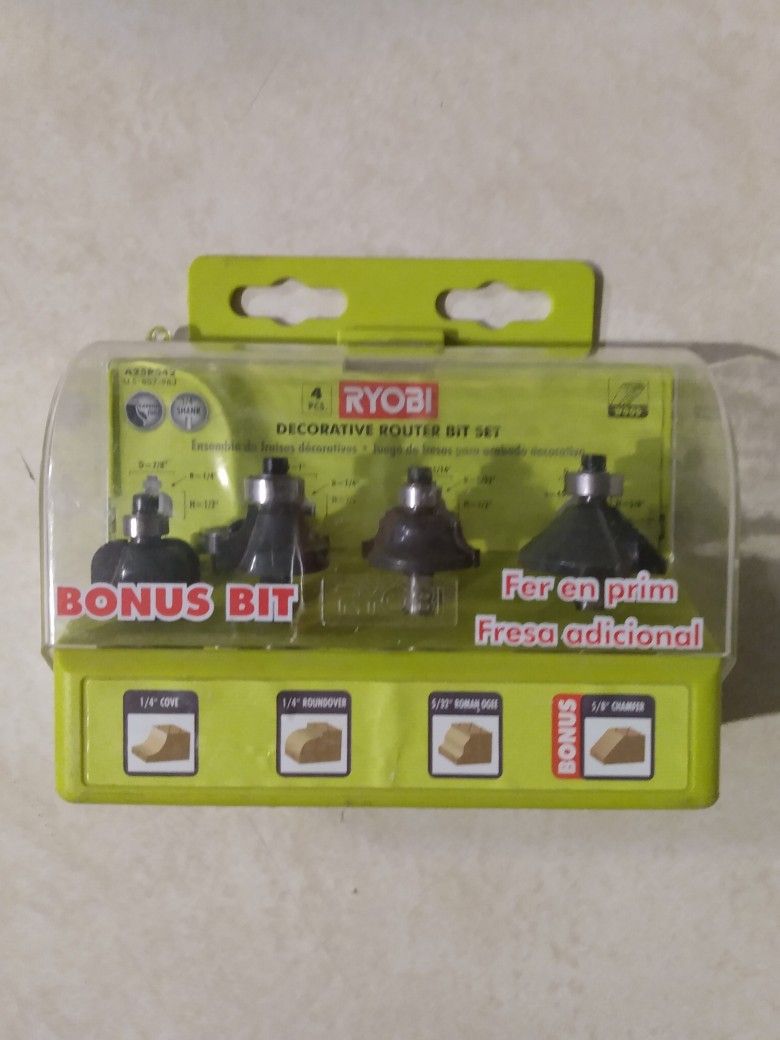 Ryobi Router Bit Set