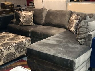 Brand new champion fabric over sized sectional sofa with ottoman