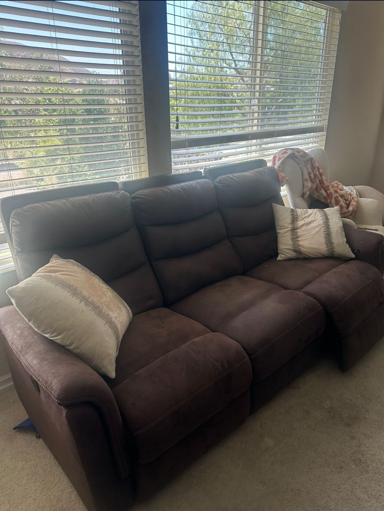 Brown Recliner Sofa