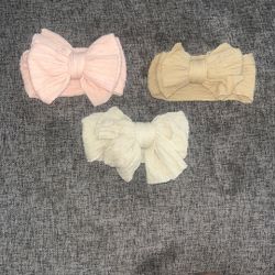 3pcs Baby Girl Bows 