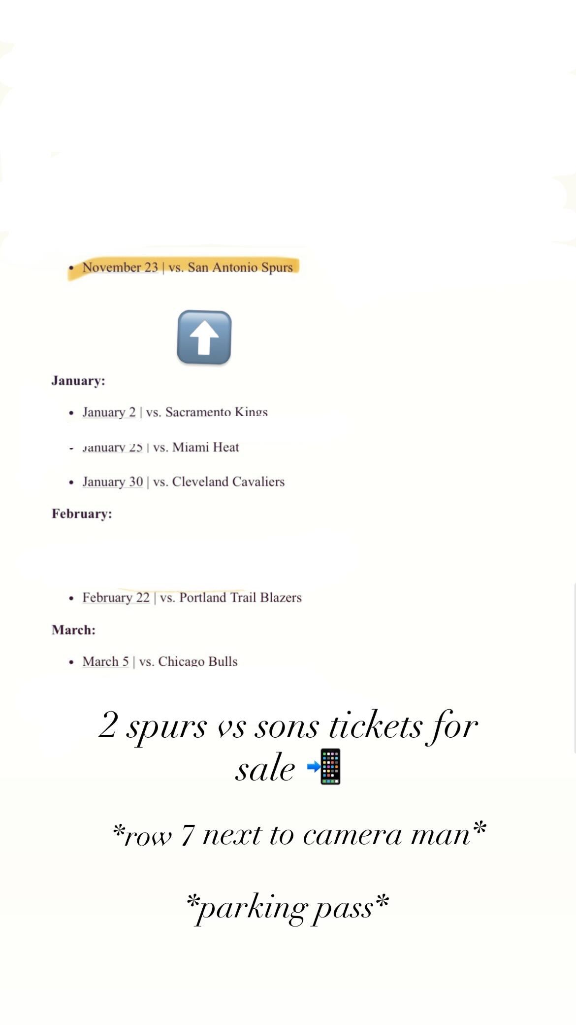 Suns vs Spurs Ticket 