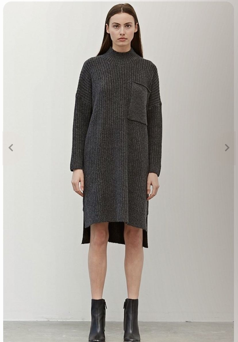 Grade & Gather Ribbed Sweater dress