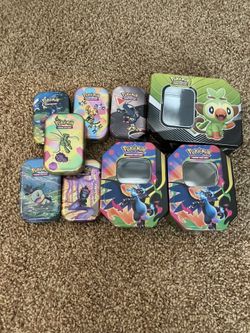 Empty Pokémon Tins
