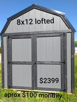8X12 Lofted Shed