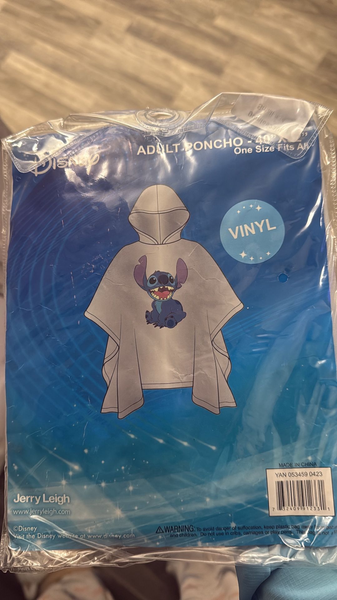 Disney Stitch Adult Poncho - One Size