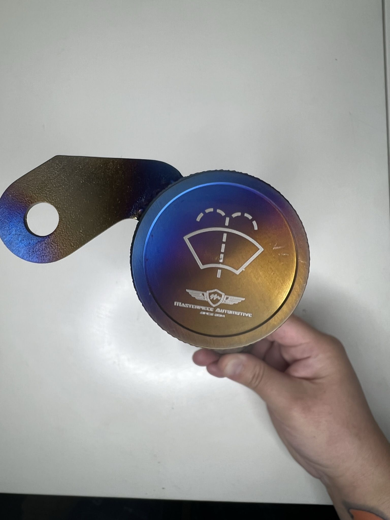 G37 Windshield Washer Filler Neck (titanium)