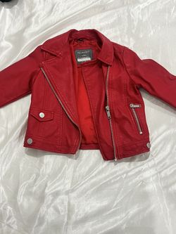 red baby jacket