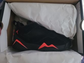 Size 5.5 youth or 7 women Air Jordan Low-Top Black Infrared Sneakers