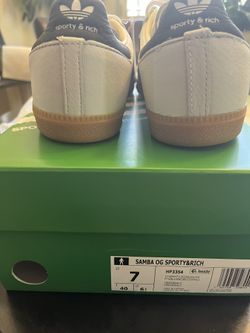 adidas gazelle silver green womens Adidas: Samba OG Sporty & Rich Shoes (IF5661 White)