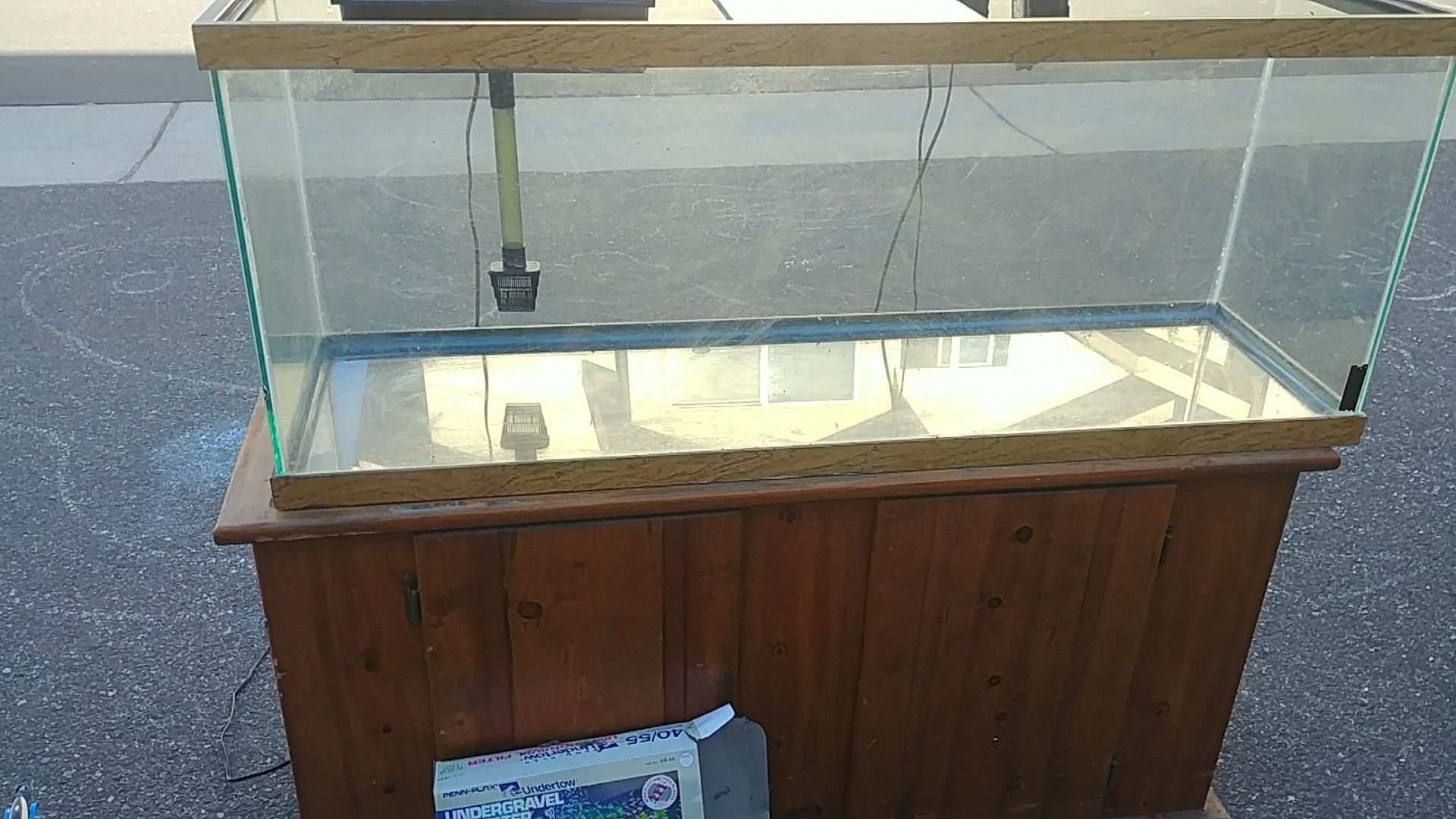 50 gallon aquarium w/ filter and stand