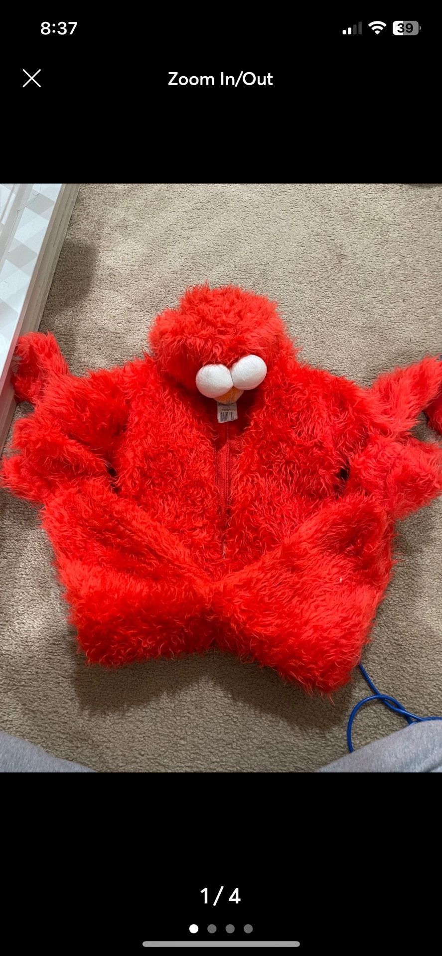 Elmo costume 3t-4t