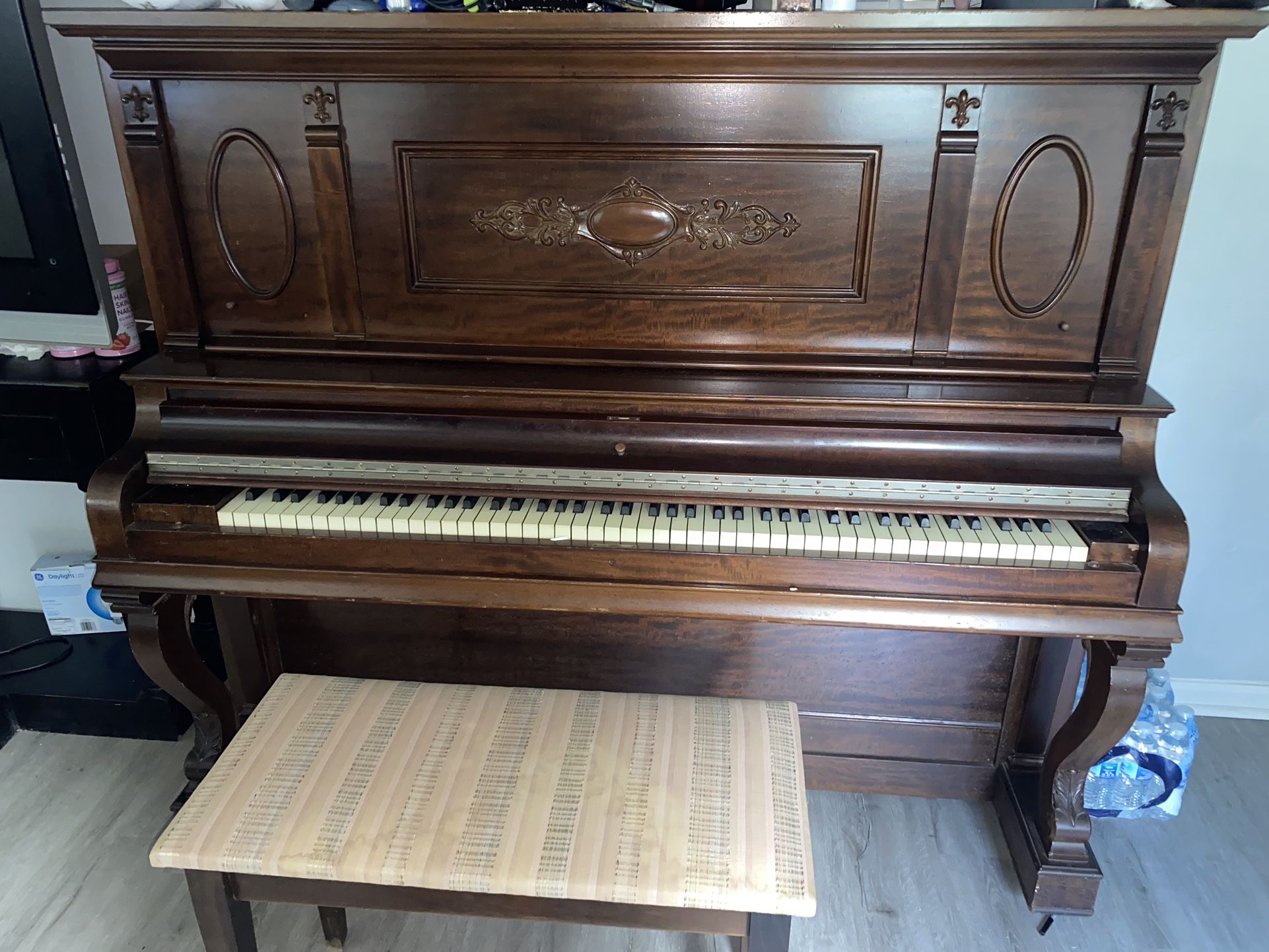 antique piano