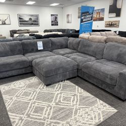 Light Gray XL Sofa Sectional Set - Free Delivery Promo 