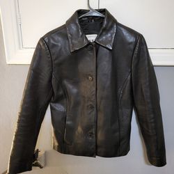 Jones New York Leather Jacket 
