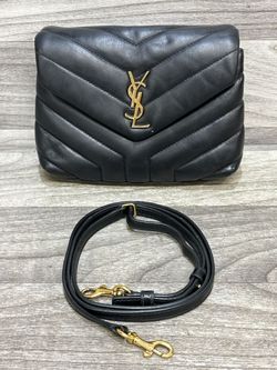 YSL Toy Loulou Quilted Monogram Crossbody Black Leather (A1D026548)