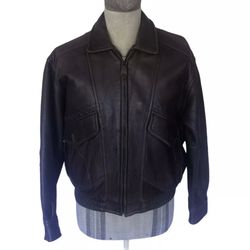 VTG 70 80s M. Julian Men’s Brown Bomber Jacket medium