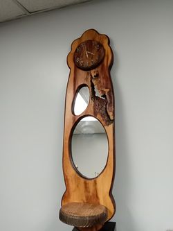 Wall decor rugged wall mirror.