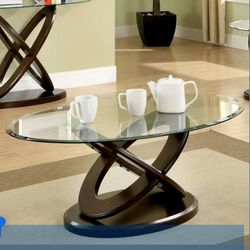 Furniture of America Living Room Coffee Table, Dark Walnut CM4401C at Furniture