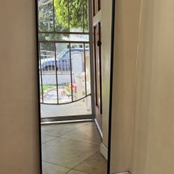 Mirror, 15” x 51”, Metal Frame, It can be hung either vertical or Horizontal. 