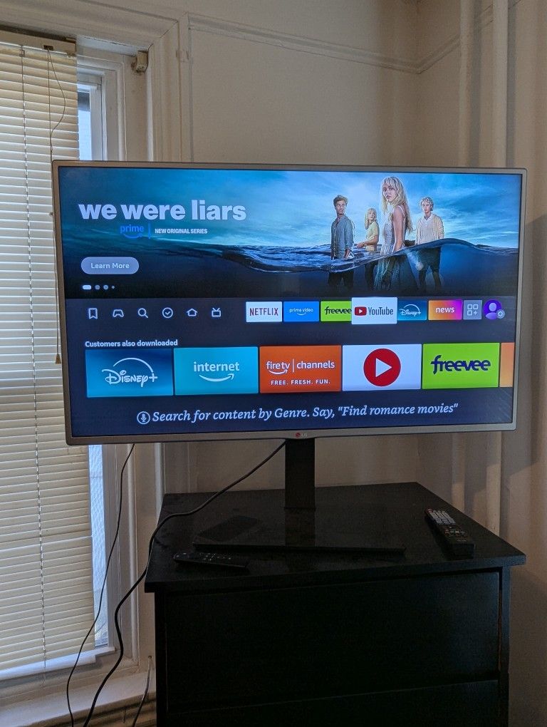 32" Flat Screen TV with Amazon Fire Stick Included